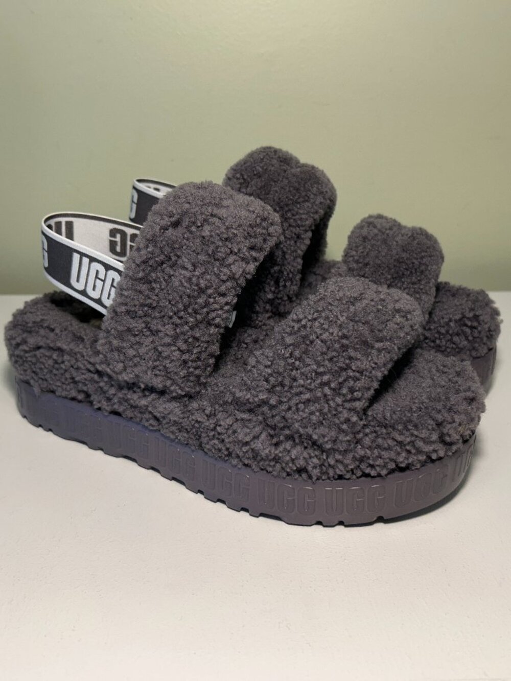 UGG Women's Oh Fluffita Sheepskin Slipper Slide Sandal